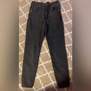 91 cotton on Black high grazer skinny jeans